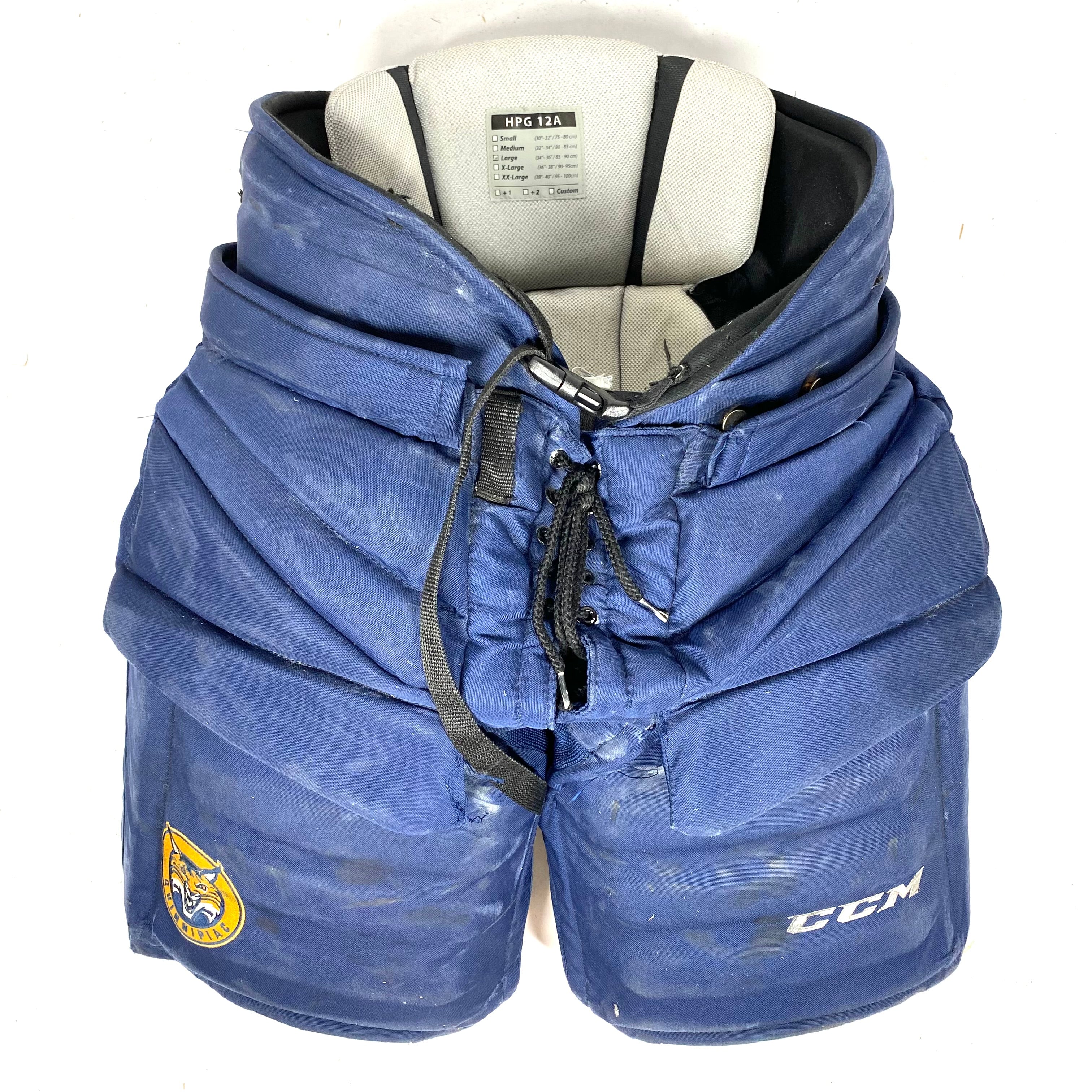 CCM HPG12A - Pantalon de gardien NCAA Pro Stock d'occasion (bleu marine)